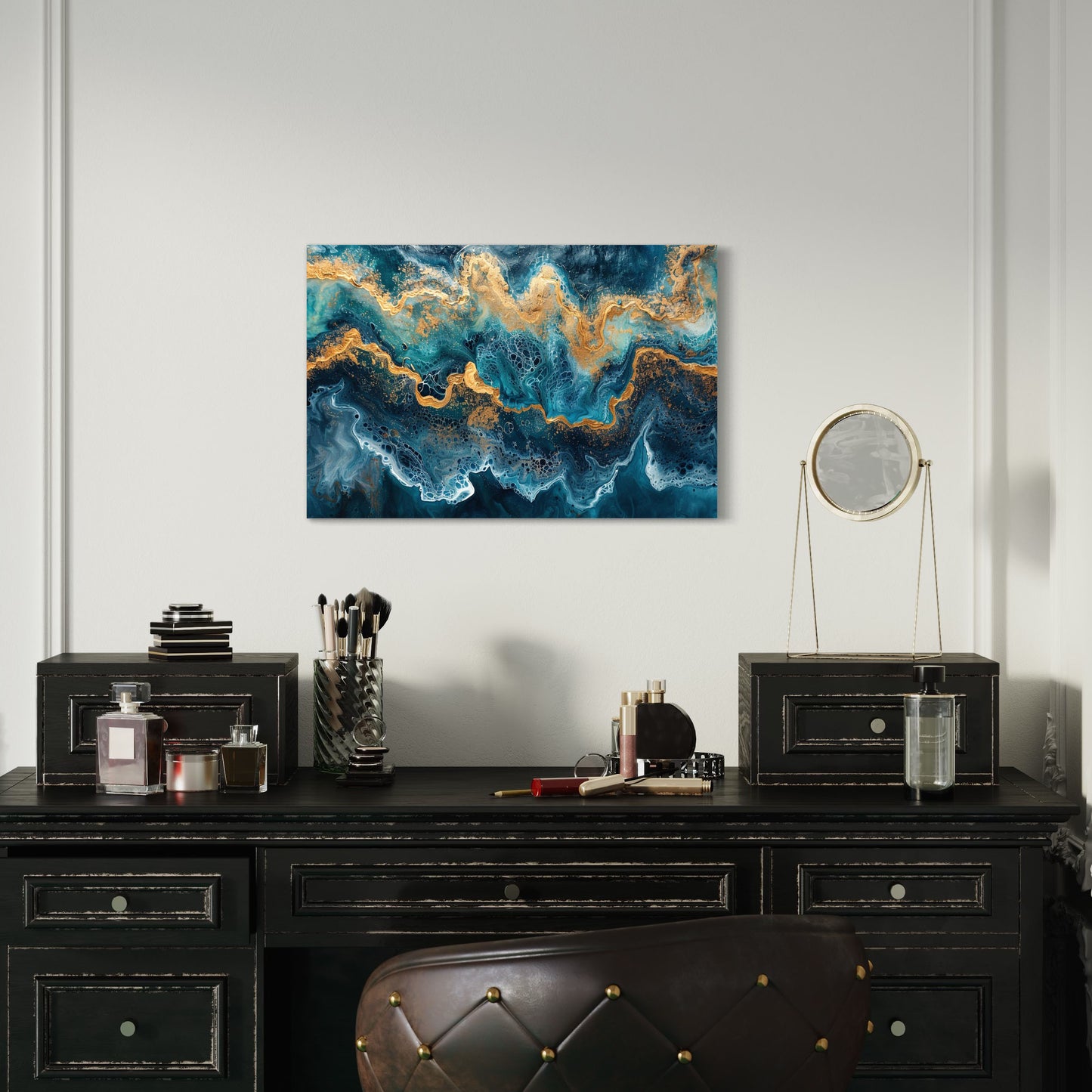 Blue Gold Waves #28