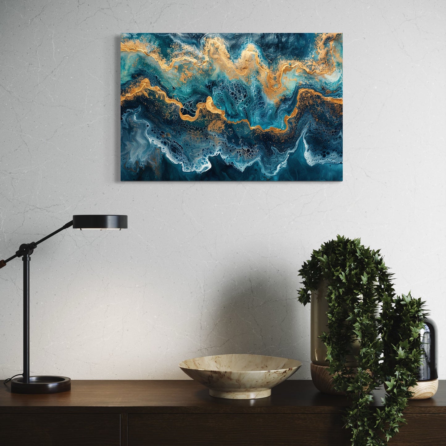 Blue Gold Waves #28