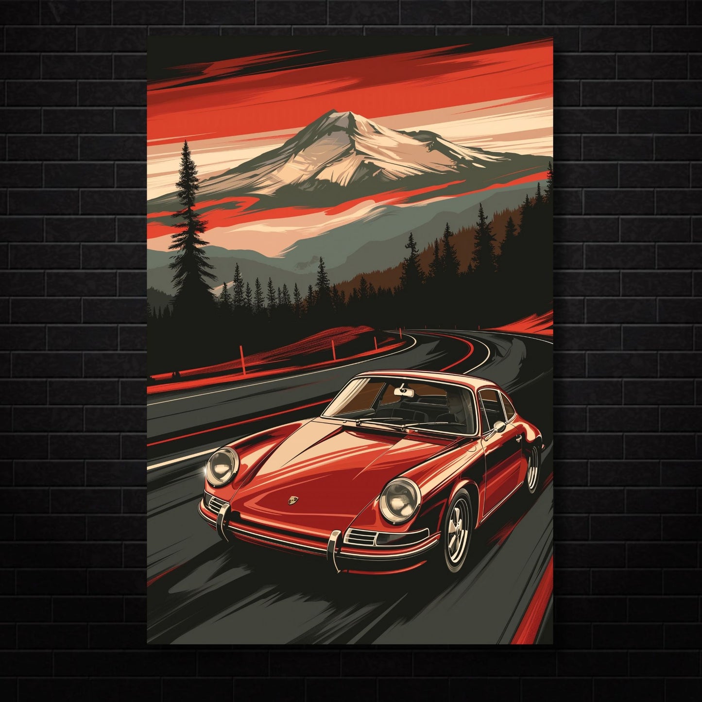 Red Porsche #54